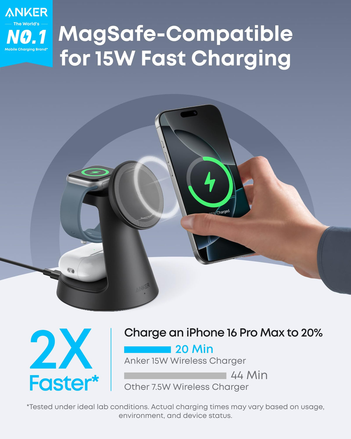 Anker MagGo 3-in-1 Charging Station